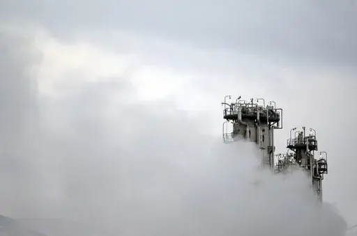 A part of Arak heavy water nuclear facilities is seen near the central city of Arak, 150 miles (250 kilometers) southwest of the capital Tehran, Iran, Jan. 15, 2011. (Mehdi Marizad/Fars News Agency via AP, File)