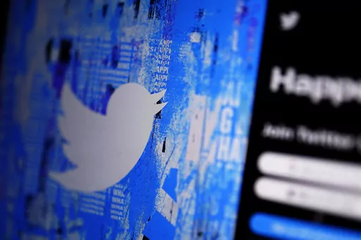 The Twitter splash page is seen on a digital device, Monday, April 25, 2022, in San Diego. By hiring Linda Yaccarino as Twitter’s new CEO, Friday, May 12, 2023, Elon Musk is welcoming a veteran ad executive to the helm of the social media site. (AP Photo/Gregory Bull, File)