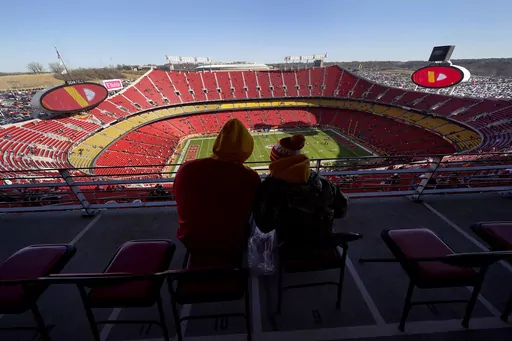 Fans sit inside Arrowhead Stadium, home of the Kansas City Chiefs, before an NFL football game, Dec. 12, 2021, in Kansas City, Mo. A coalition of professional sports teams is backing a new proposal to put the legalization of sports betting on Missouri's 2024 ballot. The group spearheaded by the St. Louis Cardinals also includes the Kansas City Chiefs and all four of the state's other major sports teams. (AP Photo/Charlie Riedel File)