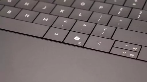 Microsoft's new Copilot key is seen on a Dell computer, next to the alt key, in this undated photo provided by AxiCom. Starting this month, some new personal computers that run Microsoft's Windows 11 operating system will have the special 'Copilot key' that launches the software giant's AI chatbot. (AxiCom on behalf of Dell Technologies via AP)