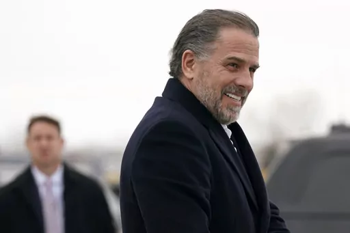 Hunter Biden, son of President Joe Biden, boards Air Force One with the president, Saturday, Feb. 4, 2023, at Hancock Field Air National Guard Base in Syracuse, N.Y. (AP Photo/Patrick Semansky, File)