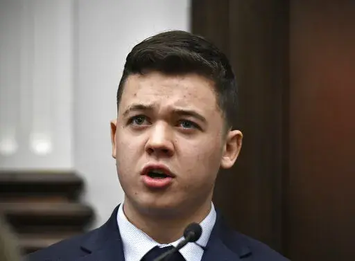 FILE - Kyle Rittenhouse testifies during his trial at the Kenosha County Courthouse in Kenosha, Wis., on Nov. 10, 2021. Defendants spoke directly to jurors in a series of recent high-profile trials, defying conventional wisdom that it's too risky for a defendant to take the stand. Kyle Rittenhouse was acquitted of murder last month for shooting three protesters in Kenosha, Wisconsin last year, killing two. (AP Photo/Sean Krajacic/The Kenosha News via AP, Pool, File)