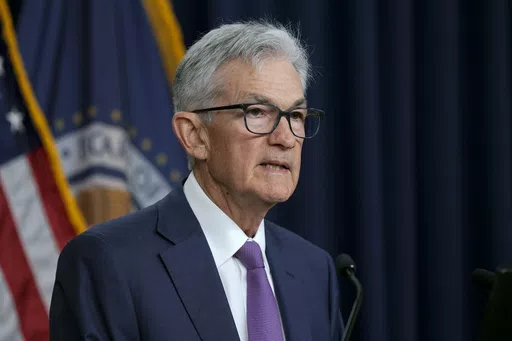 Federal Reserve Board Chair Jerome Powell speaks during a news conference at the Federal Reserve in Washington, Wednesday, May 1, 2024. (AP Photo/Susan Walsh)