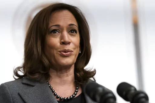 Vice President Kamala Harris speaks at the annual Freedman's Bank Forum at the Department of the Treasury in Washington, Tuesday, Oct. 4, 2022. On Friday, Oct. 7,  The Associated Press reported on stories circulating online incorrectly claiming Harris said that Hurricane Ian relief will be distributed based on race.  (AP Photo/Manuel Balce Ceneta, File)