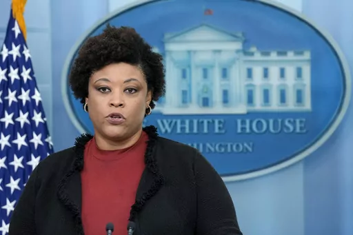 Office of Management and Budget director Shalanda Young speaks about the possible government shutdown during the daily briefing at the White House in Washington, Friday, Sept. 29, 2023. On Monday, Dec. 4, Young sent Congress an urgent warning about the need to approve tens of billions of dollars in military and economic assistance to Ukraine, saying that Kyiv's war effort to defend itself from Russia's invasion may grind to a halt without it. (AP Photo/Susan Walsh, File)