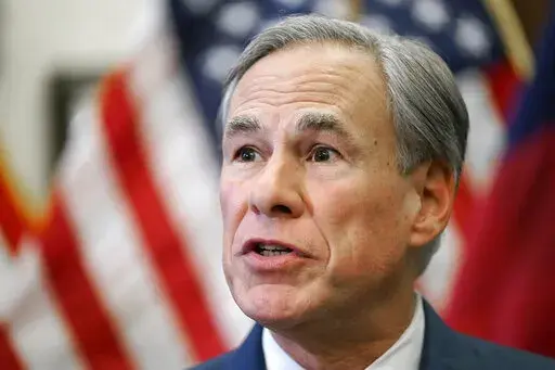 Texas Gov. Greg Abbott speaks at a news conference in Austin, Texas on June 8, 2021. Abbott, has ordered the state's child welfare agency to investigate reports of gender-confirming care for kids as "child abuse" in a directive that opponents say is a first by any governor over GOP efforts to restrict transgender rights. (AP Photo/Eric Gay, File)