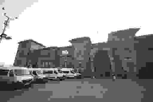 A general view of HMP Wandsworth in London where a British soldier awaiting trial on terror-related charges has escaped from a prison in southwest London Wednesday, Sept. 6, 2023 and police have launched an urgent manhunt. Counterterror police say Daniel Abed Khalife went missing from Wandsworth Prison early Wednesday. (Yui Mok/PA via AP)