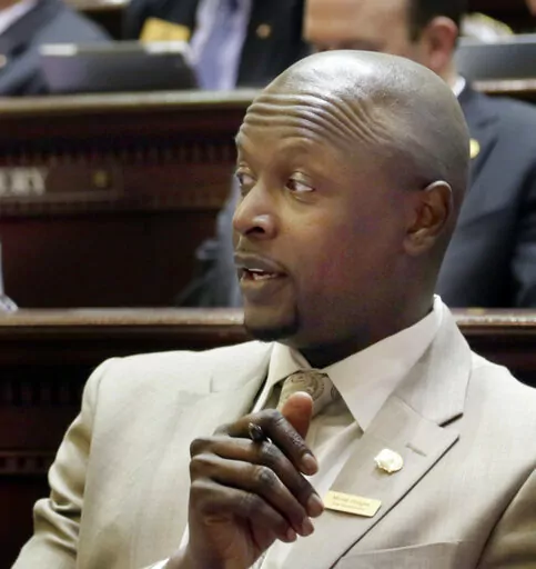 Rep. Monte Hodges, D-Blytheville, listens to proceedings in the House chamber at the Arkansas state Capitol in Little Rock, Ark., on April 4, 2013. Hodges planned Wednesday, Jan. 5, 2022, to formally launch his bid for the 1st Congressional District with an eight-day tour, state party spokesman Jacob Kauffman said. Hodges filed paperwork earlier this week with the Federal Election Commission to run for the seat. (AP Photo/Danny Johnston, File)
