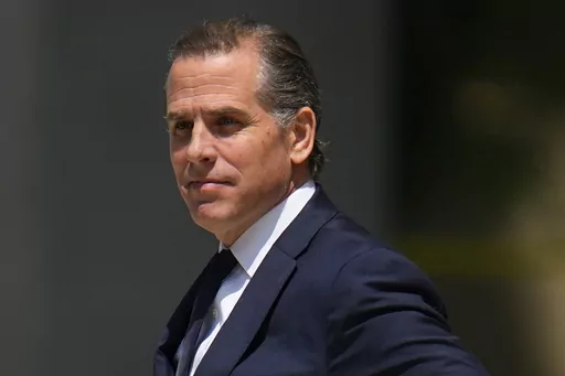President Joe Biden's son Hunter Biden leaves after a court appearance, July 26, 2023, in Wilmington, Del. House Republicans plan to hold their first hearing next week in their impeachment inquiry into President Joe Biden over his family’s business dealings. The Sept. 28 hearing is expected to focus on “constitutional and legal questions” that surround allegations of Biden’s involvement in his son Hunter's overseas businesses. (AP Photo/Julio Cortez, File)