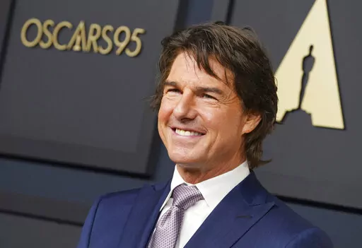 Tom Cruise arrives at the 95th Academy Awards Nominees Luncheon on Monday, Feb. 13, 2023, at the Beverly Hilton Hotel in Beverly Hills, Calif. (Photo by Jordan Strauss/Invision/AP)