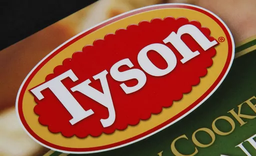 A Tyson food product is seen in Montpelier, Vt., Nov. 18, 2011. Tyson Foods posted a loss in its fiscal second quarter, its first quarterly loss since 2009, and cut its sales forecast as its performance was weighed down by hefty charges related to plant closures and restructuring. Shares slid more than 9% before the market open on Monday, May 8, 2023. (AP Photo/Toby Talbot, File)