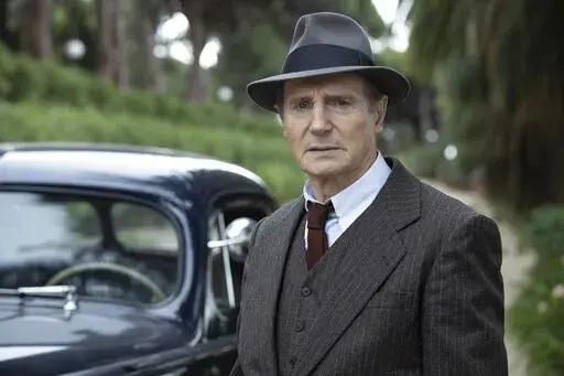 This image released by Open Road Films shows Liam Neeson in a scene from "Marlowe." (Open Road Films via AP)