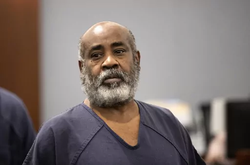 Duane "Keffe D" Davis arrives in Clark County District Court, Nov. 7, 2023, in Las Vegas. The former Los Angeles-area gang leader accused of murder in the killing of hip-hop music icon Tupac Shakur in 1996 in Las Vegas is seeking to be released to house arrest ahead of his murder trial in June 2024. A Nevada judge on Tuesday, Dec. 19, 2023, set a Tuesday, Jan. 2, 2024, hearing on the request by Davis. (Steve Marcus/Las Vegas Sun via AP, Pool, File)