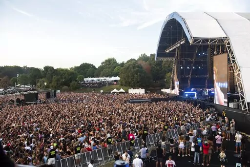 Billie Eilish performs on stage during Day 2 of Music Midtown 2019 in Atlanta, Sept. 15, 2019. The cancellation of the major music festival has ignited a new fight over Georgia gun laws. Live Nation has refused to say why it abruptly called off September 2022’s Music Midtown festival. (Photo by Paul R. Giunta/Invision/AP, File)