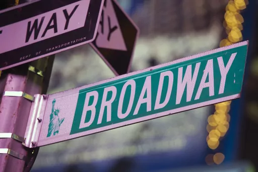 A Broadway street appears in Times Square, in New York on Jan. 19, 2012. The 76th Annual Tony Awards will broadcast live from the United Palace in New York on Sunday, June 11, 2023. (AP Photo/Charles Sykes, file)