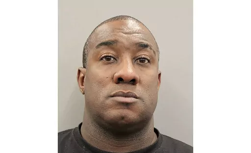 This image provided by the Houston Police Department shows Lydell Grant, a Houston man declared innocent in 2021 after being convicted in a fatal stabbing and serving seven years in prison. Grant has been charged with murder in the shooting a fellow motorist, police said. Grant is accused of killing Edwin Arevalo, 33, following a minor traffic collision Thursday, April 6, 2023, Houston police said. Police said Grant got out of his vehicle, shot Arvelo and then fled the scene. (Houston Police Dep