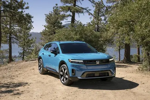 This photo provided by Honda shows the 2024 Prologue. It's Honda's first all-electric SUV and is capable of going more than 300 miles on a full charge. (Courtesy of American Honda Motor Co. via AP)