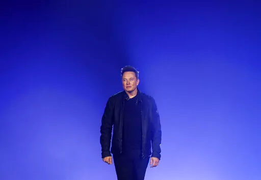 Tesla CEO Elon Musk introduces the Cybertruck at Tesla's design studio on Nov. 21, 2019, in Hawthorne, Calif. Days after taking over Twitter and a week before the 2022 U.S. midterm elections, Musk has positioned himself as moderator-in-chief of one of the most important social media platforms in American politics. (AP Photo/Ringo H.W. Chiu, File)