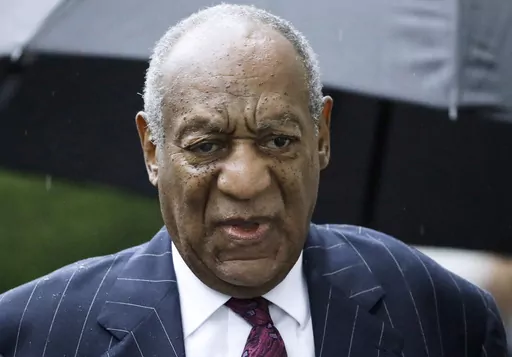 Bill Cosby arrives for a sentencing hearing following his sexual assault conviction at the Montgomery County Courthouse in Norristown Pa. A former Playboy model who alleges Bill Cosby drugged and raped her and another woman at his home in 1969 sued the entertainer Thursday, June 1, 2023, in Los Angeles under a new California law that suspends the statute of limitations on sex abuse claims. In her lawsuit, Victoria Valentino, 80, says she was an actress and singer 54 years ago when she met Cosby.