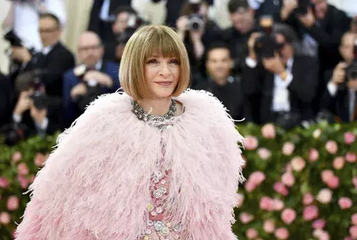 Vogue editor Anna Wintour attends The Metropolitan Museum of Art's Costume Institute benefit gala celebrating the opening of the "Camp: Notes on Fashion" exhibition on May 6, 2019, in New York. (Photo by Charles Sykes/Invision/AP, File)