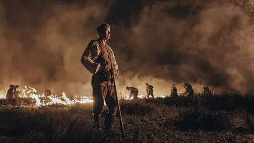 This image released by Magnolia Pictures shows Mads Mikkelsen in a scene from "The Promised Land." (Henrik Ohsten/Magnolia Pictures via AP)