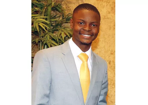 Jaylen Smith, 18-year-old mayor of Earle, Ark., at the Arkansas Black Mayors Association 50th Anniversary Gala, held Sept. 10, 2022 in Little Rock. The 18-year-old college student has been elected to serve as mayor of a small east Arkansas city, becoming one of the youngest people to serve as a city’s top leader in the United States. (Helaine R. Williams/The Arkansas Democrat-Gazette via AP)