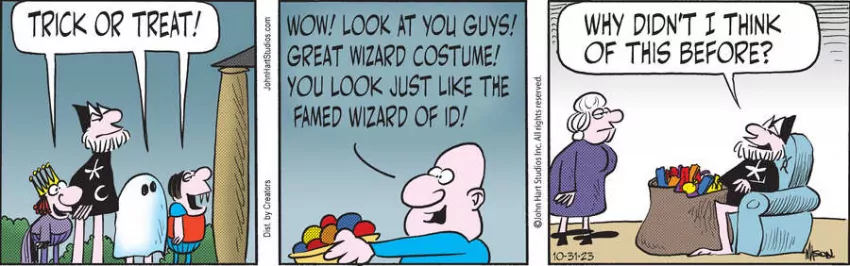 Wizard of Id for Oct 31, 2023