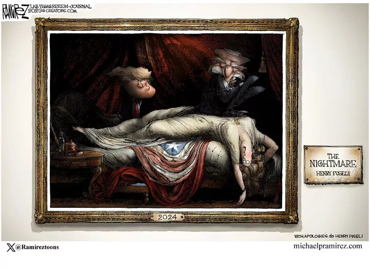 Michael Ramirez for Aug 14, 2023