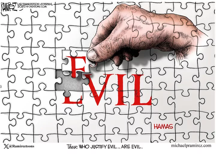 Michael Ramirez for Oct 12, 2023