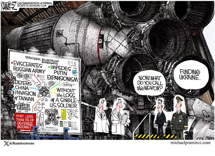 Michael Ramirez for Oct 22, 2023