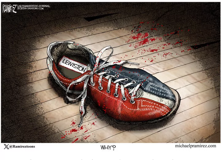 Michael Ramirez for Oct 27, 2023