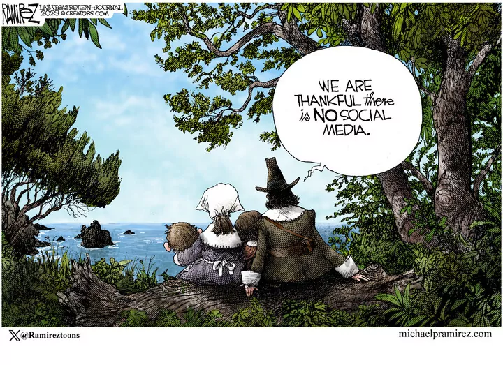 Michael Ramirez for Nov 23, 2023