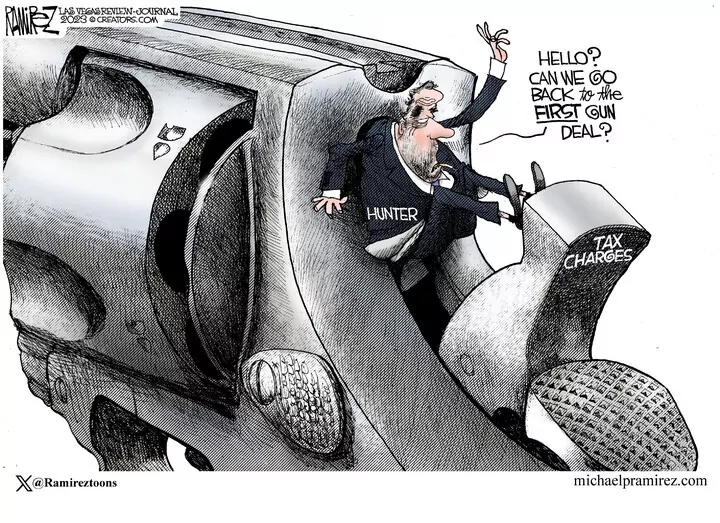 Michael Ramirez for Dec 10, 2023