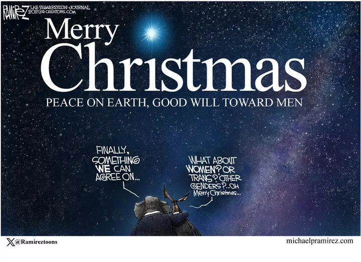 Michael Ramirez for Dec 25, 2023
