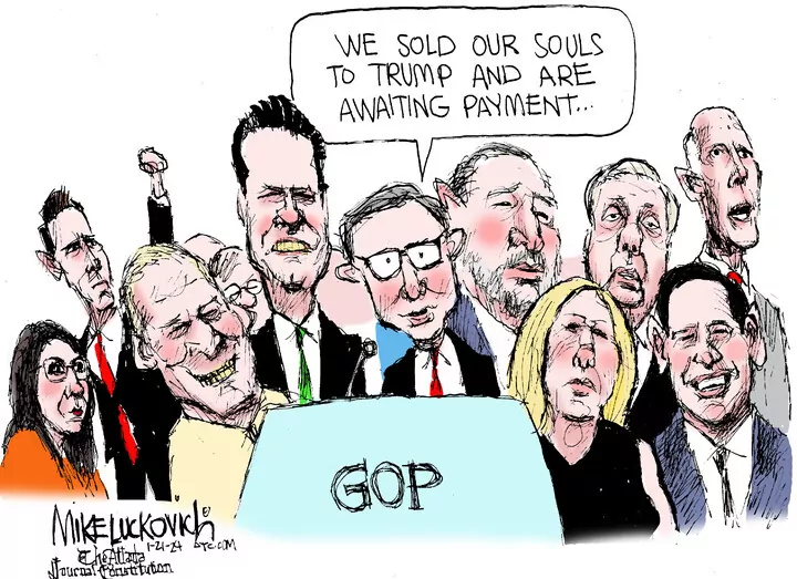 Mike Luckovich for Jan 21, 2024