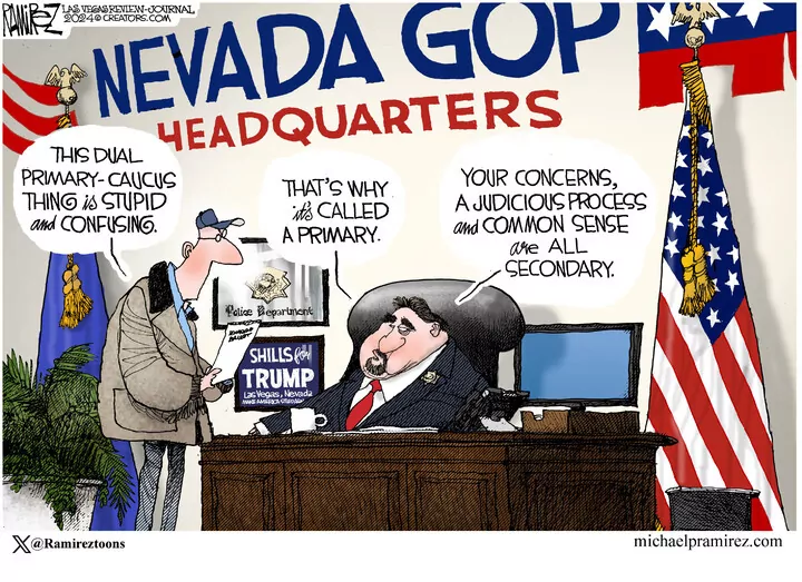 Michael Ramirez for Feb 08, 2024