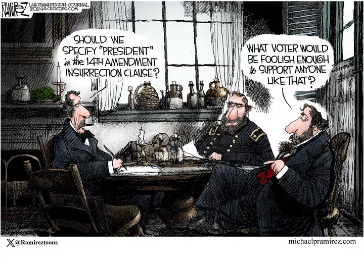 Michael Ramirez for Feb 10, 2024