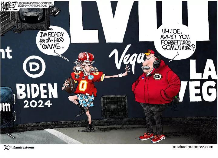 Michael Ramirez for Feb 11, 2024