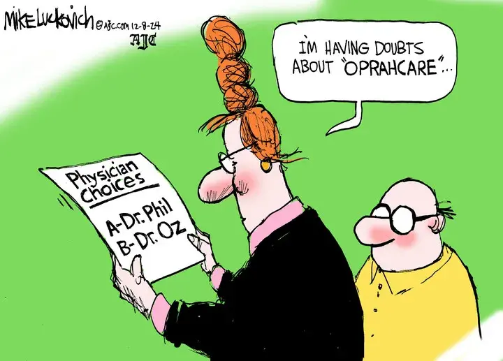 Mike Luckovich for Dec 08, 2024